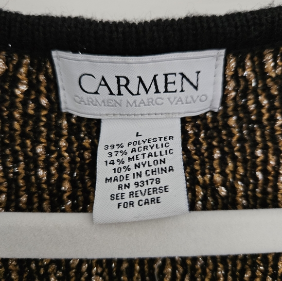 Vintage Carmen Marc Valvo women's suit size large..but medium would work too - Picture 4 of 5